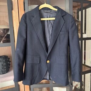 Vintage Christian Dior blazer suit jacket boys navy formal blacktie gold buttons